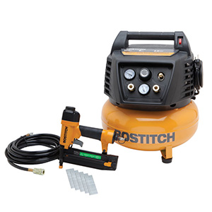 Air compressor with nailer