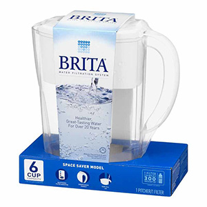 Brita Space Saver Pitcher - 6 cup