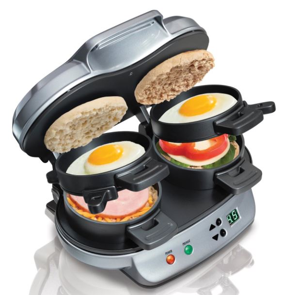Hamilton Beach Dual Breakfast Sandwich Maker - Silver
