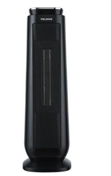 Ecohouzng 23-in Black Oscillating Heater