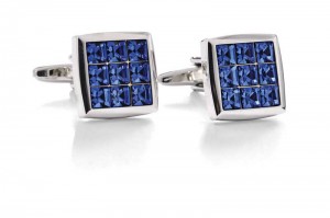 Blue Crystal Cufflinks