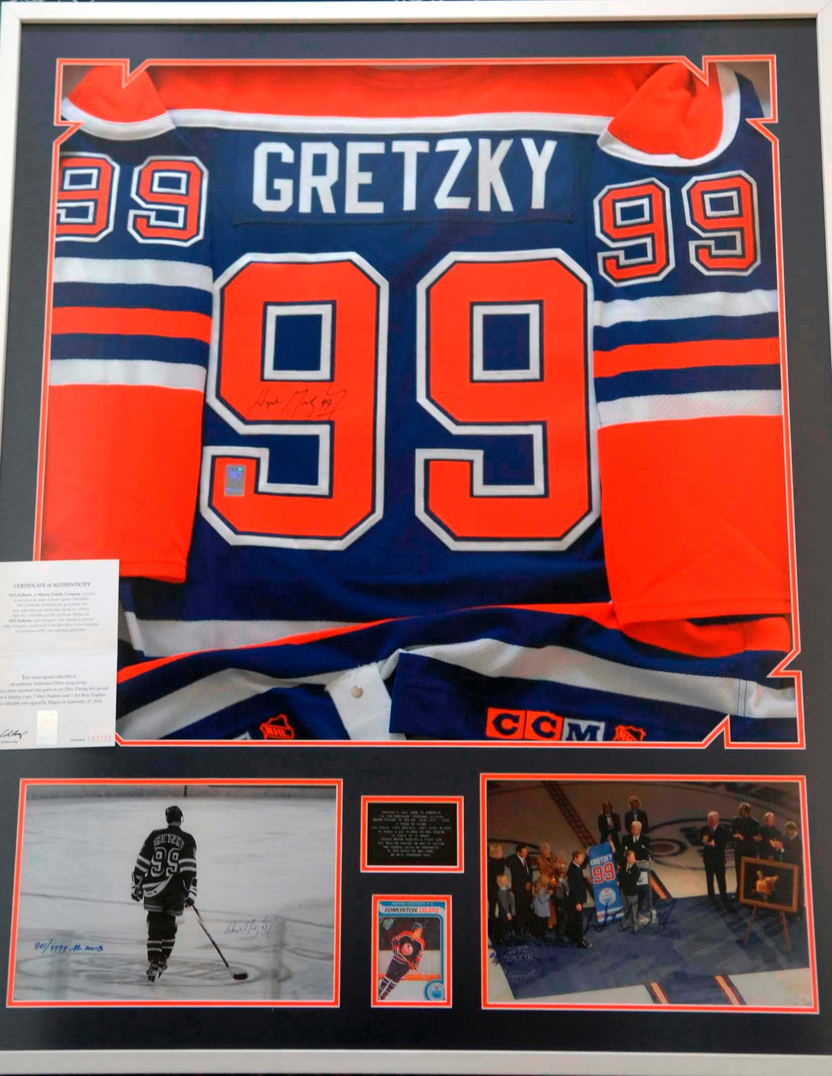 wayne gretzky framed jersey