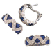 Blue Sapphire Ring and Earring set