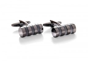 Gunmetal Barrel Cufflinks