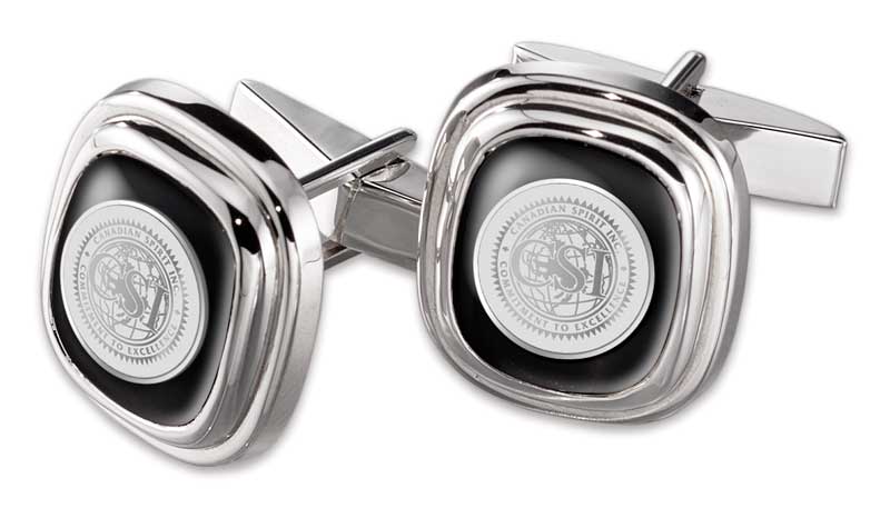 Cast sterling silver cufflinks
