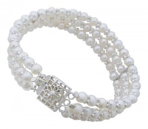 Triple Freshwater Pearl Bracelet