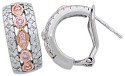Clutchless Three Row Earrings
