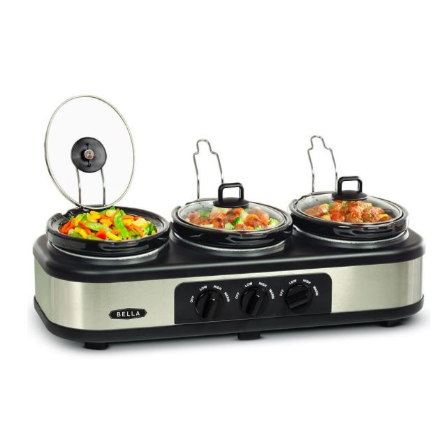 Bella Triple Slow Cooker - 3 x 1.5qt