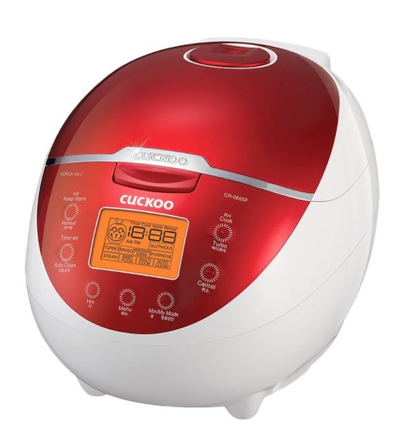 Cuckoo 6 cup Rice Cooker - Red/White