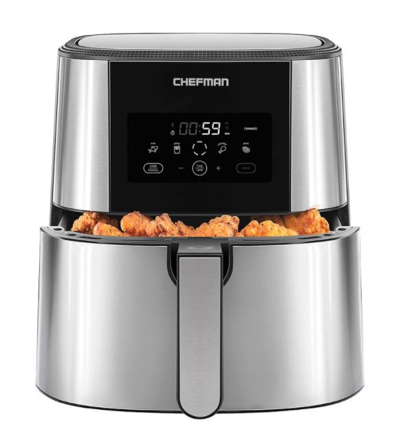 Chefman TurboFry 8qt Air Fryer XL - Stainless Steel