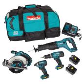 Set of 4 Cordless Tools 18 V