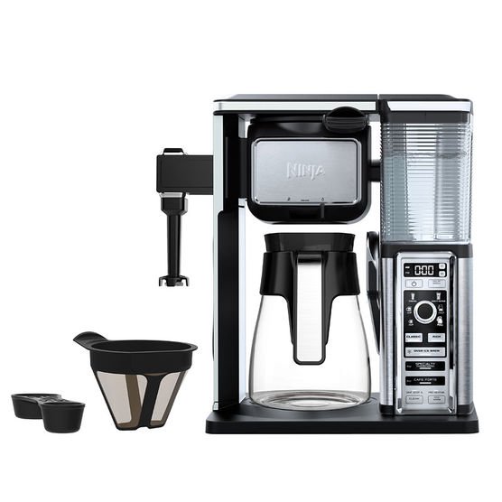 Ninja Coffee Bar with Glass Carafe System - Black and Silver