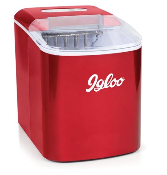 Igloo 26-Pound Automatic Portable Countertop Ice Maker - Retro Red