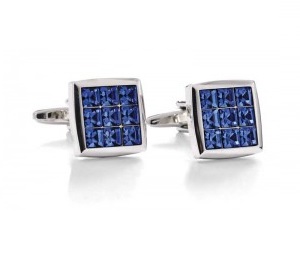Blue Crystal Cufflinks