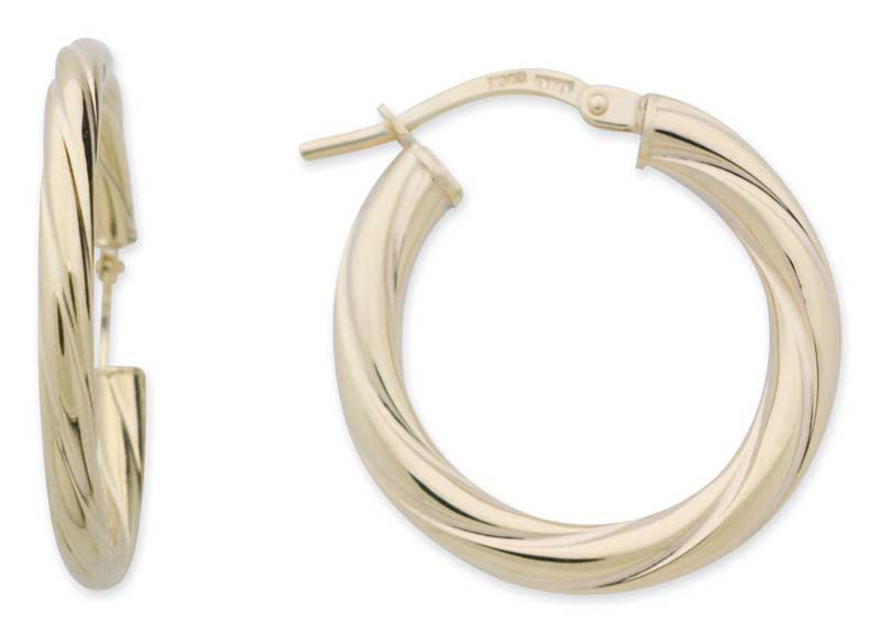 Twisted 14k yellow gold Earrings